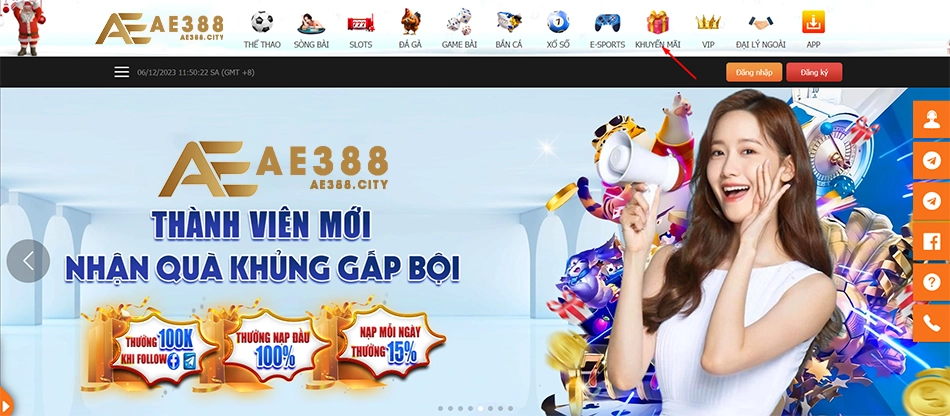cách hướng dẫn tham gia nhận khuyến mãi AE388