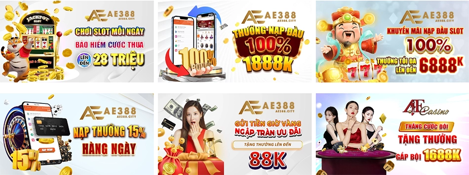 nhà cái AE388 liên tục cập nhật các khuyến mãi đặc sắc